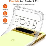 Techsuit Shockproof Clear Silicone prozirna maskica otporna na udarce za Google Pixel 9 Pro XL | shoptok.hr