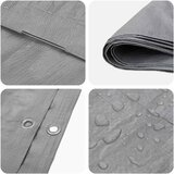 CERADA s rupama Svjetlosiva 4 x 5 m 90 gsm PE | shoptok.hr