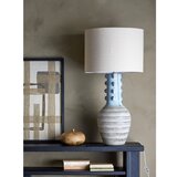 Bloomingville Svetlo modra namizna svetilka s tekstilnim senčilom (višina 90 cm) Gadiela – | Shoptok.si