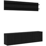 vidaXL TV Jedinice Zidne 6 pcs Crni hrast Konstruirano drvo | shoptok.hr