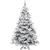  Umjetno božićno drvce s stalakom Bijelo 210 cm PE i PVC | shoptok.hr