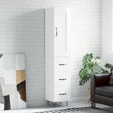 vidaXL Visoka komoda sjajna bijela 34 5x34x180 cm konstruirano drvo Cijene