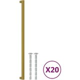  Ručke za ormarić 20 kom zlatne 480 mm od nehrđajućeg čelika | shoptok.hr