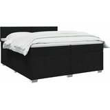  Boxspring krevet s madracem Crna 200 x 200 cm Tkanina | shoptok.hr