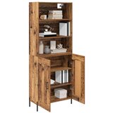  Visok predalnik Star les 69,5 x 32,5 x 180 cm Konstruiran les, (5000108157) | Shoptok.si