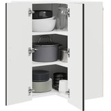  Zidni kutni ormar Lucca Crna 57 x 57 x 80 cm Konstruirano drvo | shoptok.hr