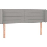  Uzglavlje s ušima svjetlosivo 147x16x78/88 cm od tkanine | shoptok.hr