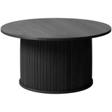 Unique Furniture Črna okrogla mizica ø 90 cm Nola – Cene