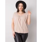 BASIC Feel Good T-shirt-RV-TS-6320.85P-beige | Shoptok.si