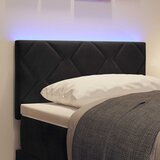  LED glava kreveta Crna 80 cm Baršun | Eponuda.ba