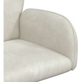  Okretne radne stolice 2 kom. 54 x 55 x 90 cm Krem Baršun | shoptok.hr