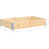  Visoka greda 80x120 cm trdna borovina, (20618565) | Shoptok.si