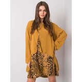 Italy Moda Dress-DHJ-SK-21451.50-dark yellow | Shoptok.si