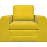 vidaXL Floor Sofa Bed 2-u-1 Žuti 98x71x83 cm Baršun | shoptok.hr