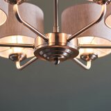  Endon 99151 - Luster na lancu HIGHCLERE 6xE14/28W/230V siva/mat hrom | Eponuda.com