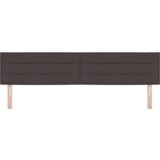  LED uzglavlje s dizajnerskim linijama tamno smeđe 100 cm tkanina | shoptok.hr
