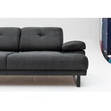 Atelier Del Sofa Temno siva raztegljiva sedežna garnitura 199 cm Mustang – | Shoptok.si
