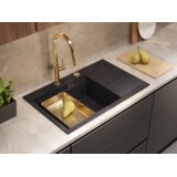 Quadron Kuhinjsko korito JOSH 111 z dodatki, črn z bakrenimi detajli | Shoptok.si