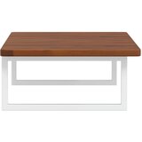  Zidna polica za umivaonik od čelika i masivne hrastovine Smeđa 100 x 50 x 2.5 cm | shoptok.hr