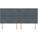 LED glava kreveta s LED trakama Tamno siva 200 cm Baršun | shoptok.hr