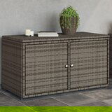 vidaXL Vrtni ormarić za pohranu sivi 110x55x60 5 cm od poliratana | shoptok.hr