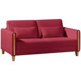 Niels Andersson ZOFA S POSTELJNO FUNKCIJO, rdeča, barve bukve les, tekstil | Shoptok.si