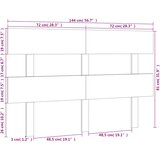  Uzglavlje za krevet 144 x 3 x 81 cm od masivne borovine | Eponuda.ba