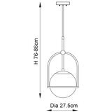 Endon 90844 - Luster na šipci ONTARIO 1xE27/10W/230V mesing | Eponuda.com