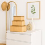  HA0153 KOŠARA ZA SKLADIŠTENJE OD BAMBUSOVA 3 KOMADA | shoptok.hr