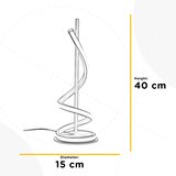 Lesnina XXXL NAMIZNA LED-SVETILKA TWIST 15/15/40 cm | Shoptok.si