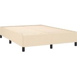  Krevet s oprugama i madracem krem 140x200 cm od tkanine | shoptok.hr