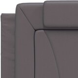  Okvir za krevet s uzglavljem sivi 90x200 cm od umjetne kože | shoptok.hr