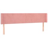  LED uzglavlje ružičasto 183x16x78/88 cm baršunasto | shoptok.hr