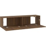  Zidni TV ormarić smeđi hrast 120x30x30 cm konstruirano drvo | shoptok.hr