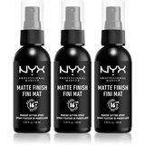 NYX Professional Makeup Makeup Setting Spray Matte pršilo za fiksiranje 3x60 ml | Shoptok.si
