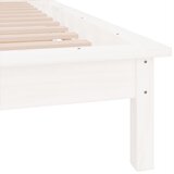  LED okvir kreveta bijeli 75x190 cm za jednu osobu masivno drvo | shoptok.hr