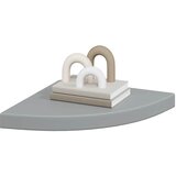  Plutajuće kutne police 4 kom sive 35 x 35 x 3,8 cm MDF | shoptok.hr