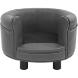SOFA za pse siva 48 x 48 x 32 cm od pliša i umjetne kože | Eponuda.ba