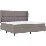  s opruga kutije Sivo-smeđa 200 x 200 cm tkanina | shoptok.hr