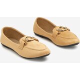 Resti Eco-suede beige moccasins Brussi - Footwear | Shoptok.si