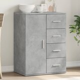 vidaXL Komoda betonsko siva 59x39x80 cm inženirski les | Shoptok.si