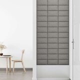  Zidne ploče od tkanine 12 kom svjetlosive 30 x 15 cm 0 54 m² | shoptok.hr