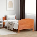 Furnova Posteljni okvir brez vzmetnice voščeno rjav 100x200 cm borovina, (21944158) | Shoptok.si