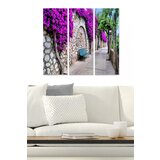 Wallity MDF132547757 multicolor decorative mdf painting (3 pieces) Cene