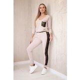 Kesi Set sa motivom pantere bež smeđa | krema | ePonuda.com