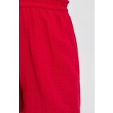 Marisse Red Cotton Shorts | Shoptok.si