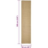  Tepih od sisala za grebanje 66x300 cm | shoptok.hr
