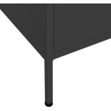 Ormarić za pohranu crni 80 x 35 x 101,5 cm čelični | shoptok.hr