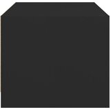  Stolić za kavu sa staklenim vratima crni 68x50x42 cm | Eponuda.com