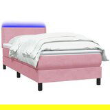 Box Spring postelja z vzmetnico Pink 100x220 cm Velvet, (21793115) | Shoptok.si